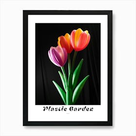 Bright Inflatable Flowers Poster Tulip 2 Art Print