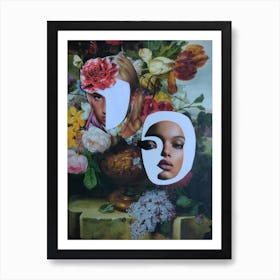 Living Room Wall Art, Flower Power Art Print