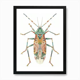 Colourful Insect Illustration Boxelder Bug 13 Art Print