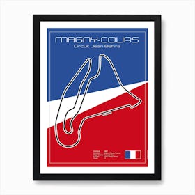 Racetrack Magny Cours Art Print