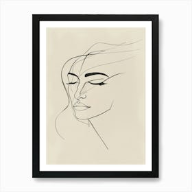 Woman'S Face 116 Art Print