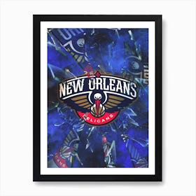 New Orleans Pelicans 1 Art Print