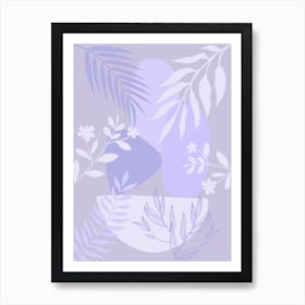 Lilac Abstract Painting Art Print