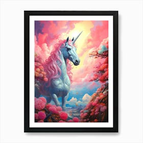 Unicorn In The Sky Art Print