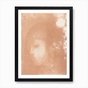 Head Of A Child With Flowers (1897), Odilon Redon Art Print