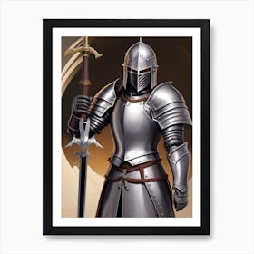 Brave Knight Art Print