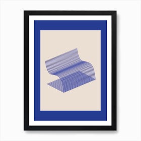 Blue Chair Art Print Art Print