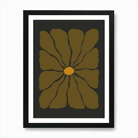Autumn Flower 04 - Drab Art Print