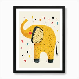 Yellow Elephant 5 Art Print