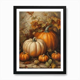 Pumpkins Art Print