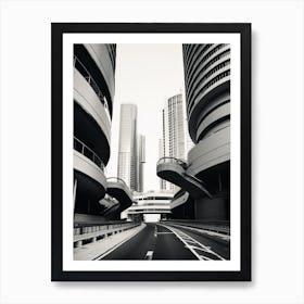 Singapore, Singapore, Black And White Old Photo 3 Art Print