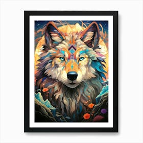 Wolf Intricate Native Art Print