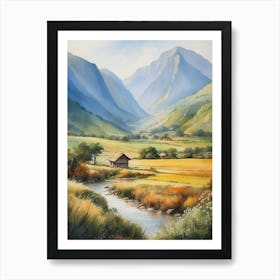 Valley Landscape Art Print