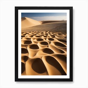 Sand Dunes In The Desert Art Print