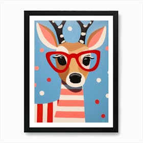 Little Deer 2 Wearing Sunglasses Art Print