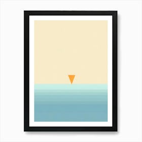 Triangle In The Water Art Print