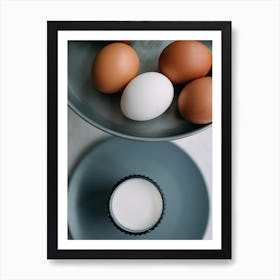 Eggs And Milk Art Print