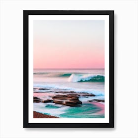 Maroubra Beach, Australia Pink Photography 1 Art Print