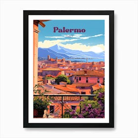 Palermo Italy Romantic Travel Art Art Print