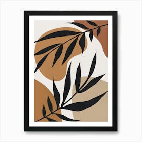 Floral and tropical botanical 9 Art Print