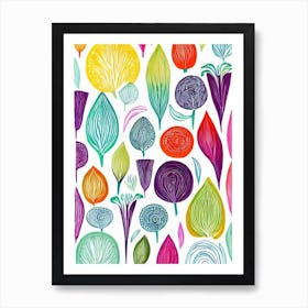 Endive Marker vegetable Art Print