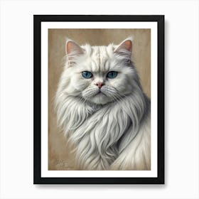 Persian Cat Art Print