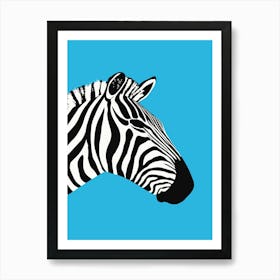 Zebra Head Art Print