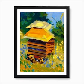 Apiculture Beehive 3 Painting Art Print