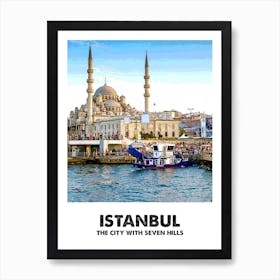 Istanbul, City, Print, Art, Landscape, Turkey, Home Decor, Wall Print Art Print