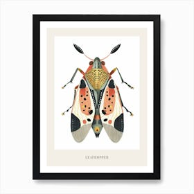 Colourful Insect Illustration Leafhopper 8 Poster Art Print
