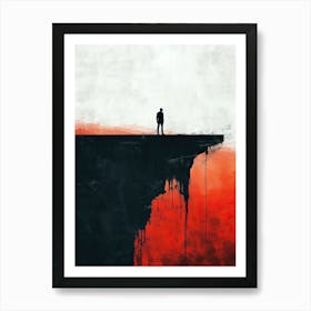 Cliff Edge Minimalism Art Print