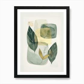 Abstract Leaves Art Print