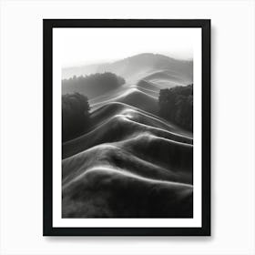 Misty Hills Art Print