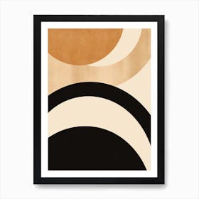 Fields of Beige Dreams: Mid-Century Whispered Harmony Art Print