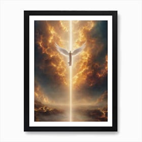 Angel In The Sky Art Print