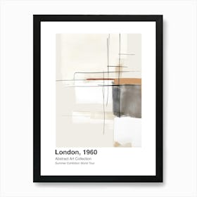 World Tour Exhibition, Abstract Art, London, 1960 1 Poster