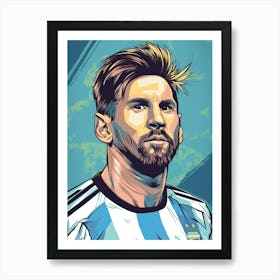 Lionel Messi 7 Art Print