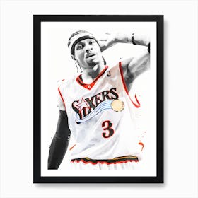 Allen Iverson Philadelphia Sixers Art Print