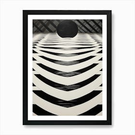 Water Geometric Abstract 10 Art Print