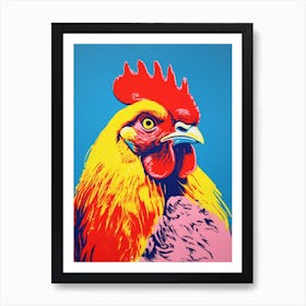 Andy Warhol Style Bird Chicken 7 Art Print