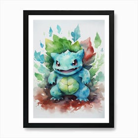 Ivysaur Pokemon Art Print