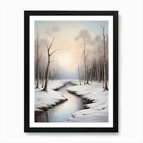 Winter In The Woods 1 Art Print