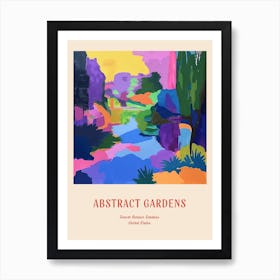 Colourful Gardens Denver Botanic Gardens Usa 1 Red Poster Art Print