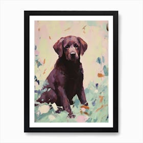 A Newfoundland Dog Painting, Impressionist 3 Art Print