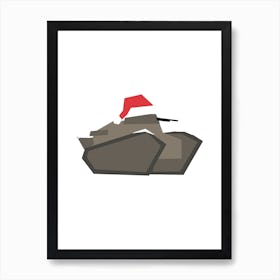 Christmas Robin Tank Art Print