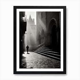 Orvieto, Italy,  Black And White Analogue Photography  2 Art Print