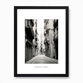 Poster Of Barcelona, Spain, Photography In Black And White 3 Art Print