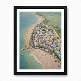 Seaside Town Art Print