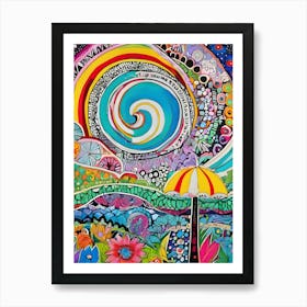 Rainbow Painting-Reimagined Art Print