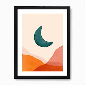 Moon Abstract Art Print